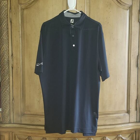 FootJoy Button Collar Short Sleeve Polo - Picture 1 of 10